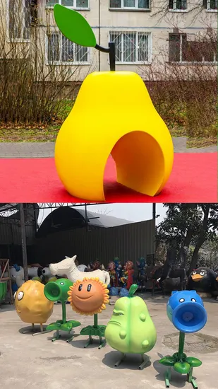 屋外パブリックアート展示樹脂アート彫刻グラスファイバーシロクマ像 5% オフ